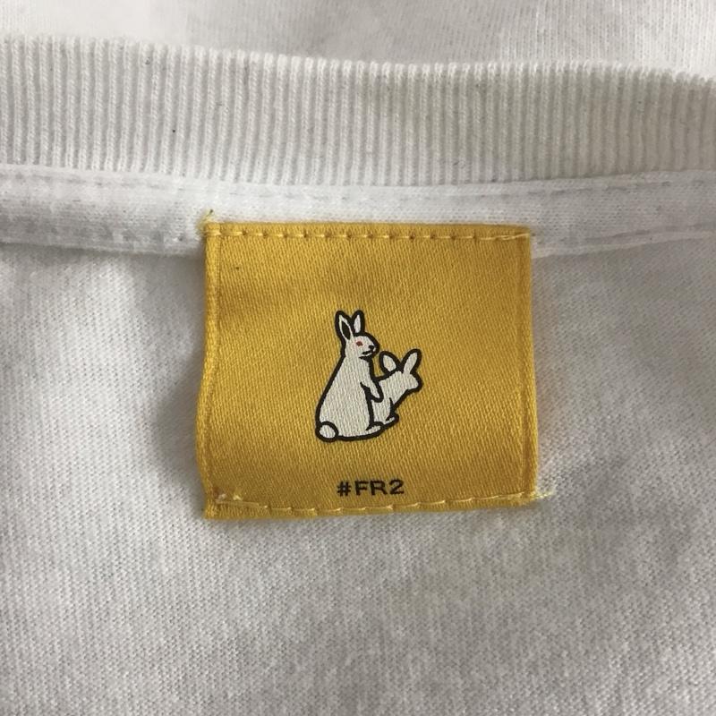 エフアールツー FR2 Tシャツ 半袖 半袖カットソー プリントTシャツ クルーネックカットソー M プリント 白 / ホワイト /  メンズ USED 古着 中古 10110210