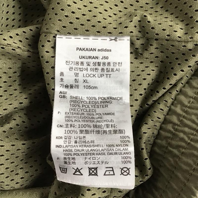 アディダス adidas ジャケット、上着 ジャンパー、ブルゾン h41390 ロックアップトラックトップトレフォイル ジップアップジャケット 0 ロゴ、文字 カーキ / カーキ / メンズ USED 古着 中古 10148007