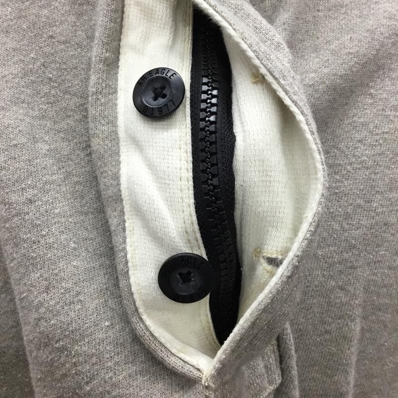 アメリカンイーグル AMERICANEAGLE トレーナー 長袖 ハーフジップ L 無地 灰 / グレー / メンズ USED 古着 中古 10109270