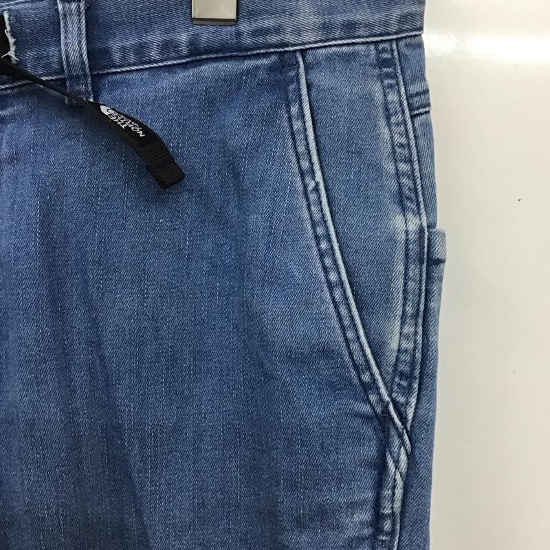 ザノースフェイス THE NORTH FACE パンツ デニム、ジーンズ nb31937 ログレッションクライミングデニム ワイドパンツ L 無地 インディゴ / インディゴ /  メンズ USED 古着 中古 10126299