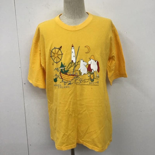 ムーミン MOOMIN Tシャツ 半袖 90S 半袖カットソー プリントTシャツ 古着 ヴィンテージ M プリント 黄 / イエロー /  メンズ USED 古着 中古 10110943
