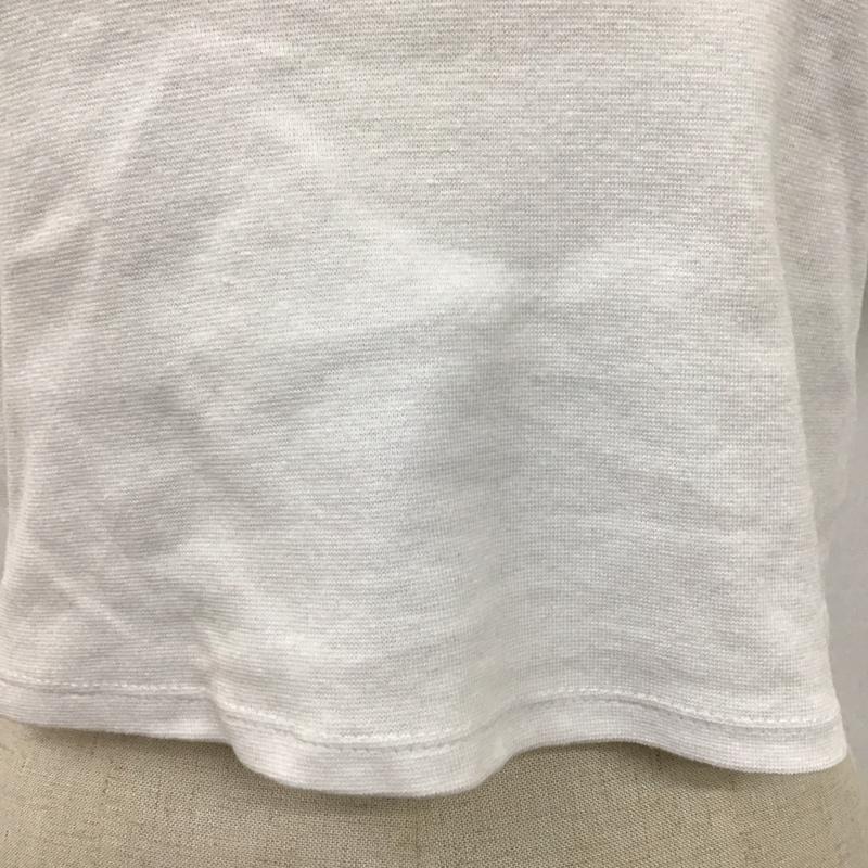 ザラ ZARA カットソー 半袖 半袖カットソー 無地Tシャツ クルーネックカットソー ショート丈 M 無地 白 / ホワイト / レディース USED 古着 中古 10122829