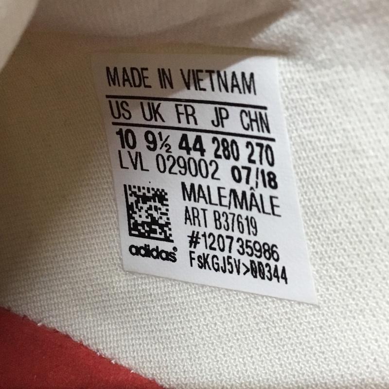 アディダス adidas スニーカー スニーカー B37619 28cm 28.0cm ロゴ、文字 白 / ホワイト / X 赤 / レッド / メンズ USED 古着 中古 10112862