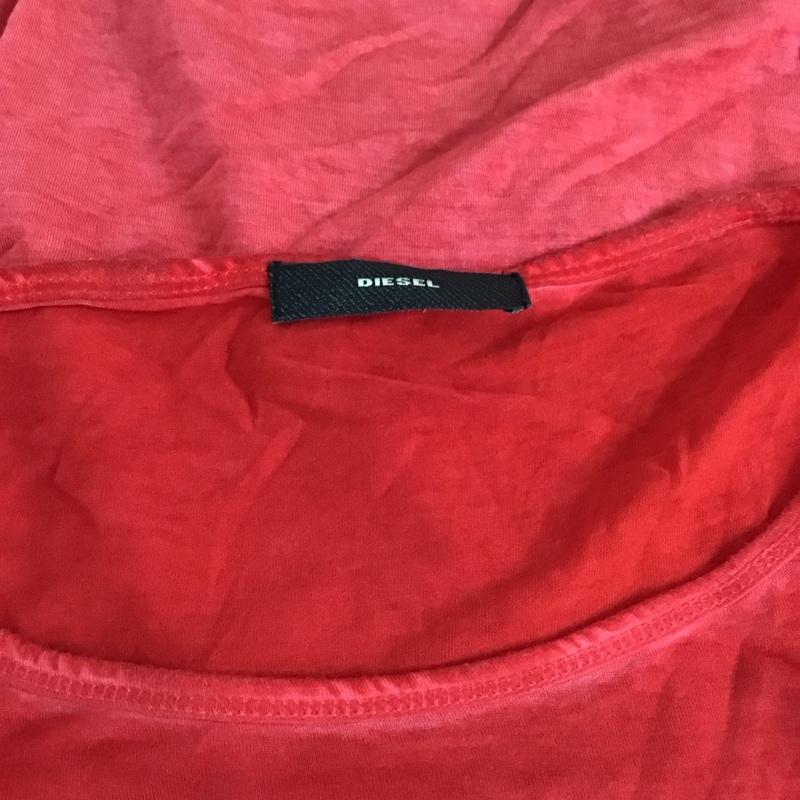 ディーゼル DIESEL Tシャツ 半袖 クルーネック XS 赤 / レッド / レディース USED 古着 中古 10112341