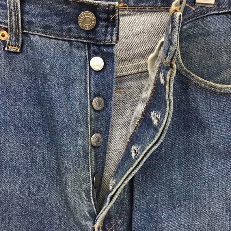 リーバイストラウスアンドコー Levi Strauss & co. パンツ デニム、ジーンズ デニムパンツ ストレートパンツ ワイドパンツ カジュアルパンツ 31インチ 無地 インディゴ / インディゴ /  メンズ USED 古着 中古 10124028