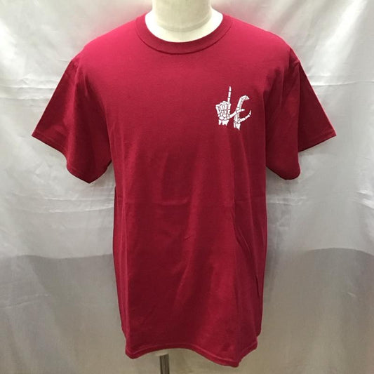ラーキングクラス LURKING CLASS Tシャツ 半袖 半袖カットソー プリントTシャツ クルーネックカットソー L プリント えんじ / ワインレッド /  メンズ USED 古着 中古 10113197