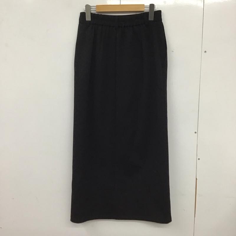 ローリーズファーム LOWRYS FARM スカート ロングスカート スリット L 無地 黒 / ブラック / レディース USED 古着 中古 10134685