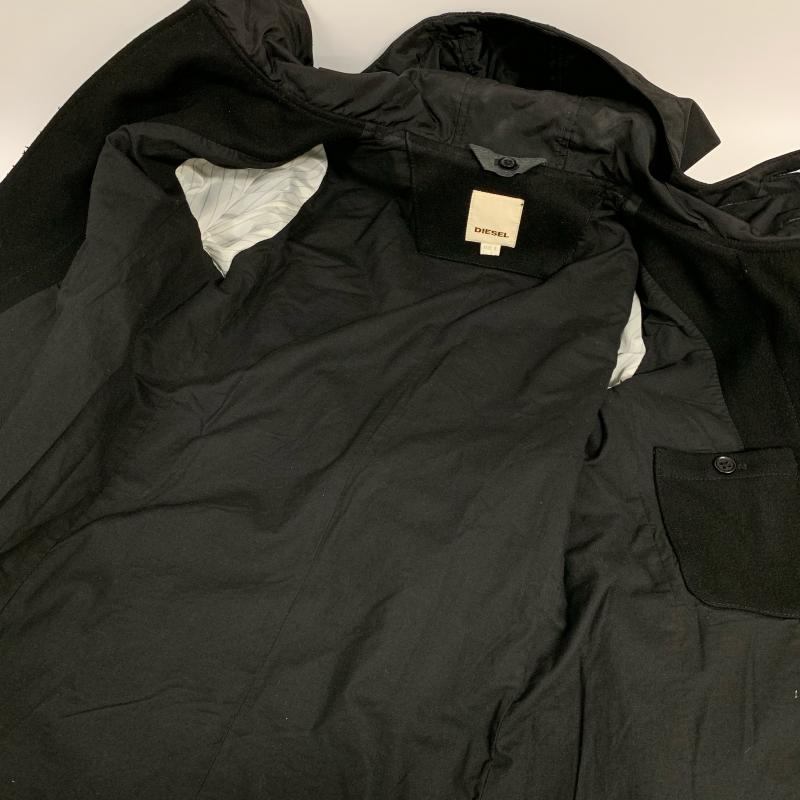 ディーゼル DIESEL コート コート一般 S 無地 X X ワンポイント 黒 / ブラック / メンズ USED 古着 中古 10015125