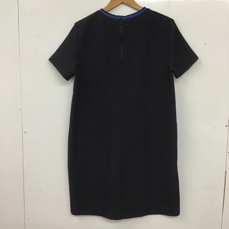 ザラ ZARA ワンピース ミニスカート L 無地 黒 / ブラック / レディース USED 古着 中古 10136657