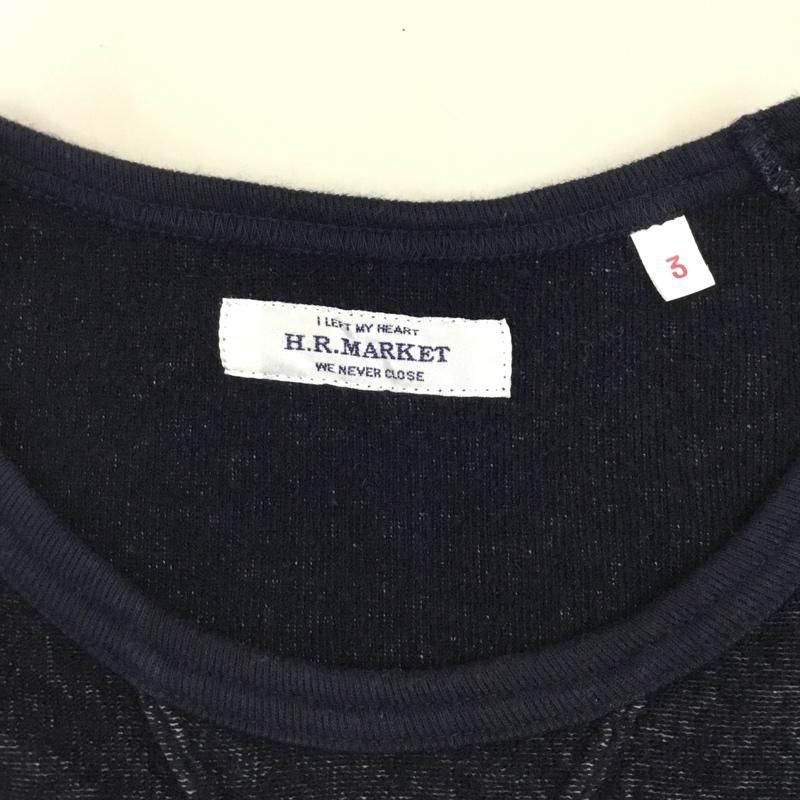 ハリウッドランチマーケット HOLLYWOOD RANCH MARKET カットソー 半袖 L 無地 紺 / ネイビー /  メンズ USED 古着 中古 10113473
