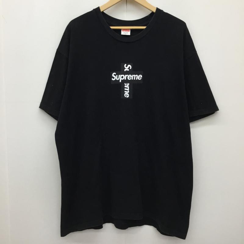 シュプリーム Supreme Tシャツ 半袖 Cross Box Logo tee XL ロゴ、文字 黒 / ブラック / メンズ USED 古着 中古 10138860