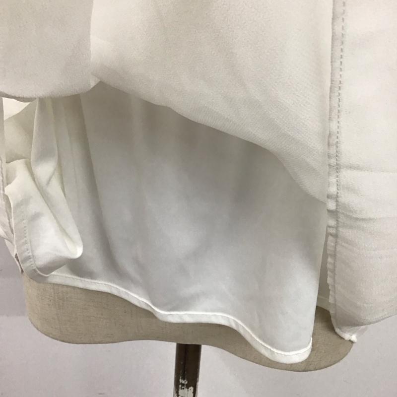 セシルマクビー CECIL McBEE カットソー 半袖 M 無地 白 / ホワイト /  レディース USED 古着 中古 10114006