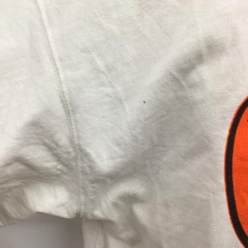 ナインティナインティ 9090 カットソー 半袖 半袖カットソー プリントTシャツ クルーネックカットソー XL プリント 白 / ホワイト /  メンズ USED 古着 中古 10112704