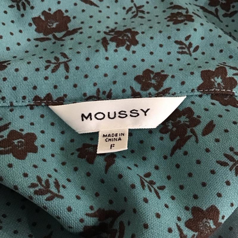 マウジー MOUSSY シャツ、ブラウス 半袖 010CAH30-6020 VINTAGE FLOWER 開襟 FREE 総柄 青 / ブルー / レディース USED 古着 中古 10119396