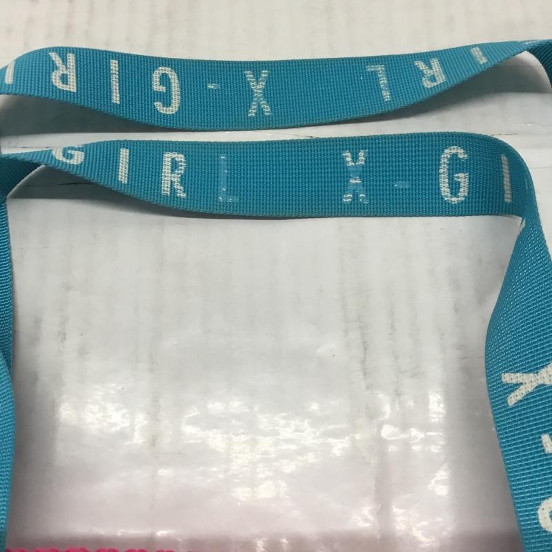 エックスガール X-girl トートバッグ トートバッグ 05182015 メッシュ ロゴ、文字 桃 / ピンク / X 水色 / ライトブルー / レディース USED 古着 中古 10108897