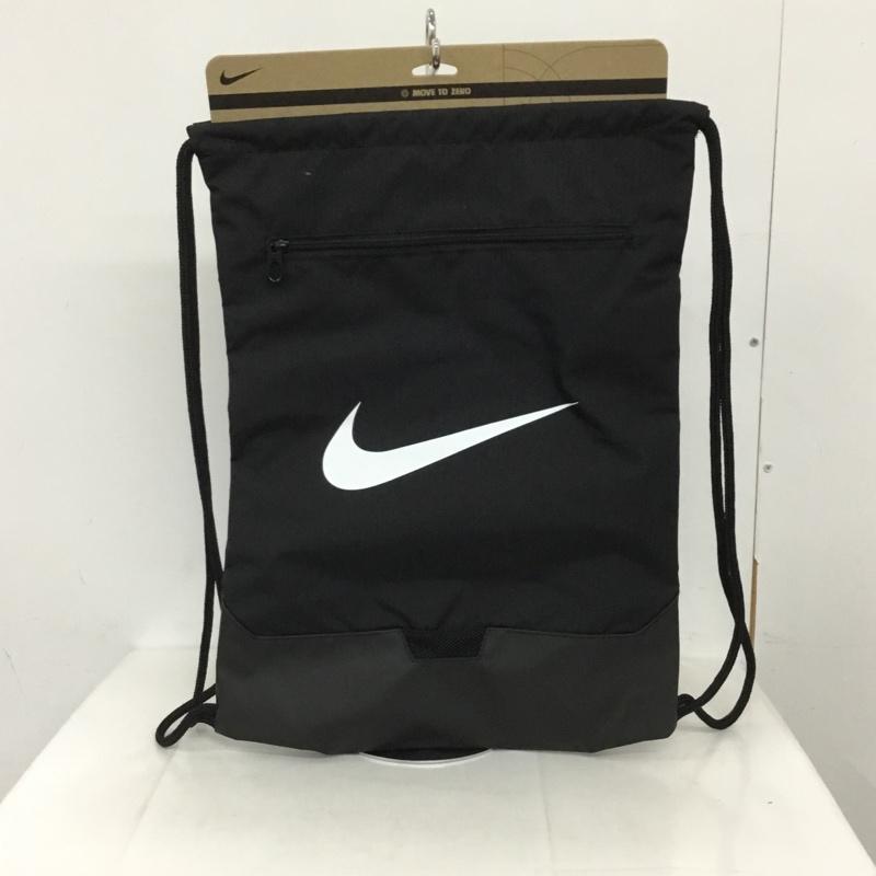 ナイキ NIKE リュックサック、デイパック リュックサック、デイバッグ DM3978 010 ブラジリア ドロー ストリング ジム サック 18L ワンポイント 黒 / ブラック / メンズ USED 古着 中古 10131707