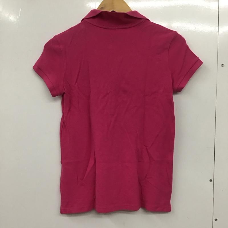 ラルフローレン RALPHLAUREN ポロシャツ 半袖 半袖ポロシャツ カラーシャツ 半袖カットソー XL ロゴ、文字 桃 / ピンク / レディース USED 古着 中古 10132957
