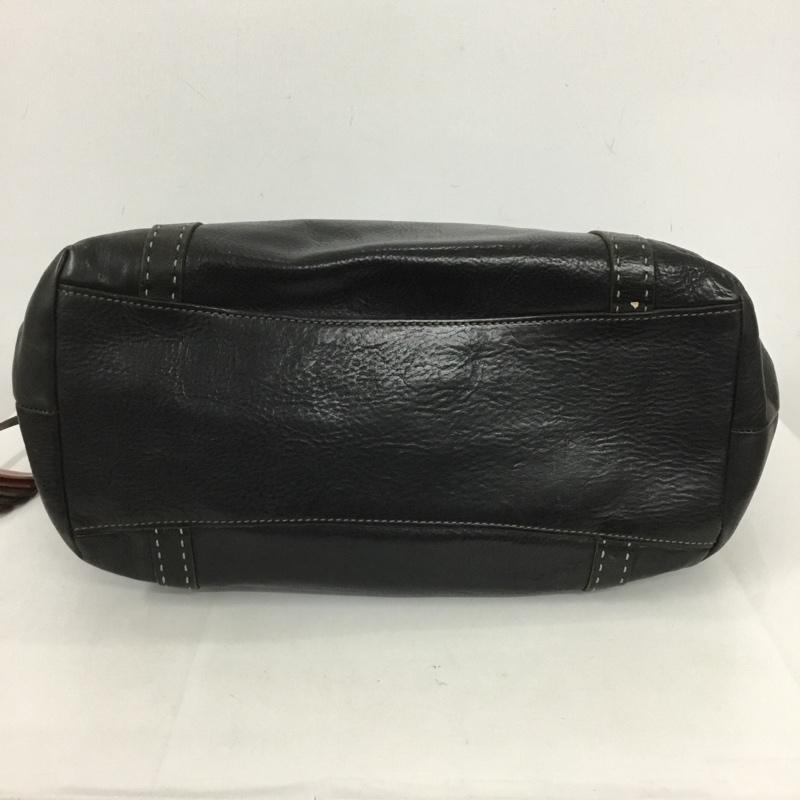 ゲンテン genten トートバッグ トートバッグ レザー ロゴ、文字 黒 / ブラック / レディース USED 古着 中古 10124633