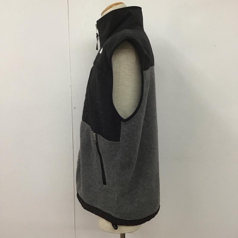 ザノースフェイス THE NORTH FACE ベスト ベスト ジップアップベスト ベスト ノースリーブカットソー M ロゴ、文字 黒 / ブラック / X 灰 / グレー / メンズ USED 古着 中古 10107124