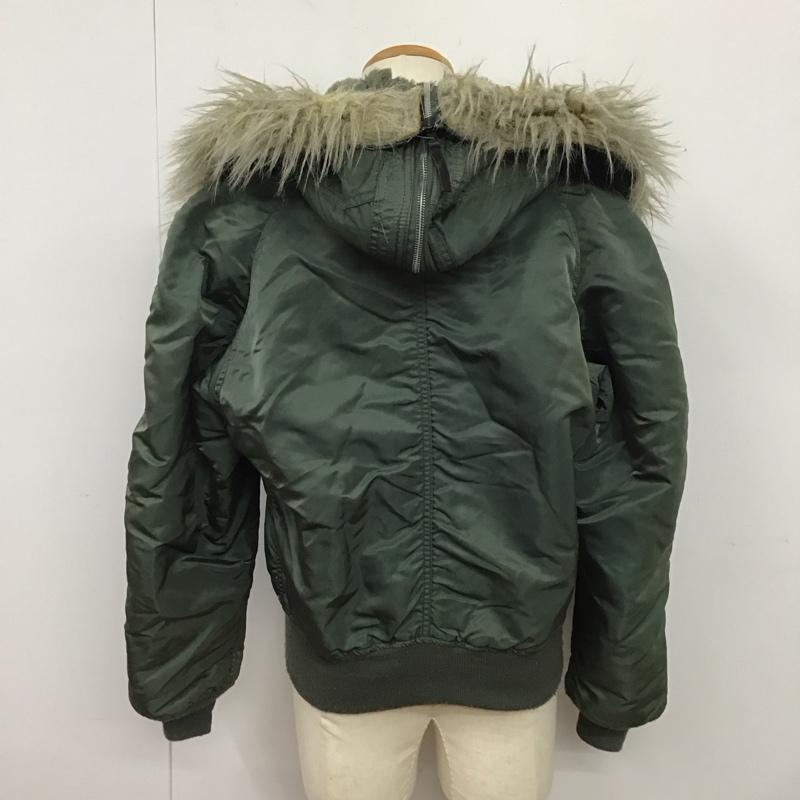 アルファインダストリー Alpha Industries ジャケット、上着 ジャンパー、ブルゾン ジップアップジャケット パーカージャケット アウター ミリタリージャケット M 無地 カーキ / カーキ /  メンズ USED 古着 中古 10125295