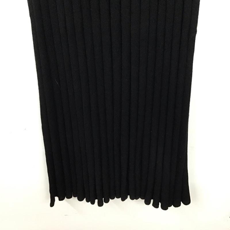 アズールバイマウジー AZUL BY MOUSSY ワンピース ロングスカート 250fsb73-127c PLEATSKNITONEPIECE 長袖ニットワンピース M 無地 黒 / ブラック / レディース USED 古着 中古 10137546