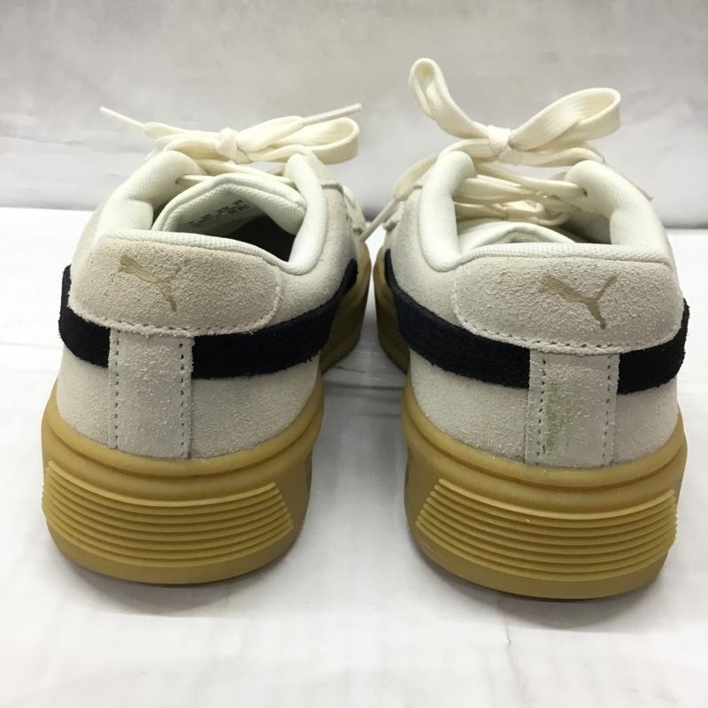 プーマ PUMA スニーカー スニーカー 391942-01 スマッシュ プラットフォーム 23cm 23.0cm ロゴ、文字 黒 / ブラック / X ベージュ / ベージュ / レディース USED 古着 中古 10119568