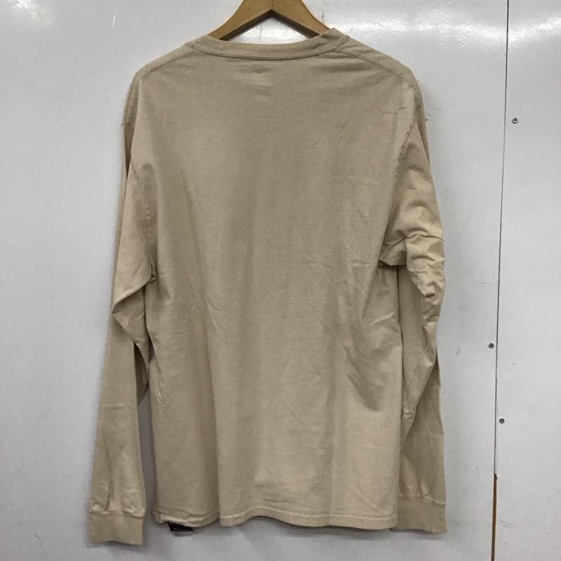 スラッシャー THRASHER カットソー 長袖 長袖カットソー プリントカットソー クルーネック L ロゴ、文字 ベージュ / ベージュ / メンズ USED 古着 中古 10137164