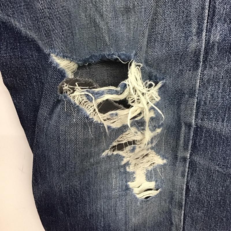 リーバイストラウスアンドコー Levi Strauss & co. パンツ デニム、ジーンズ デニムパンツ ワイドパンツ カジュアルパンツ 36 ダメージ加工 インディゴ / インディゴ / メンズ USED 古着 中古 10127114