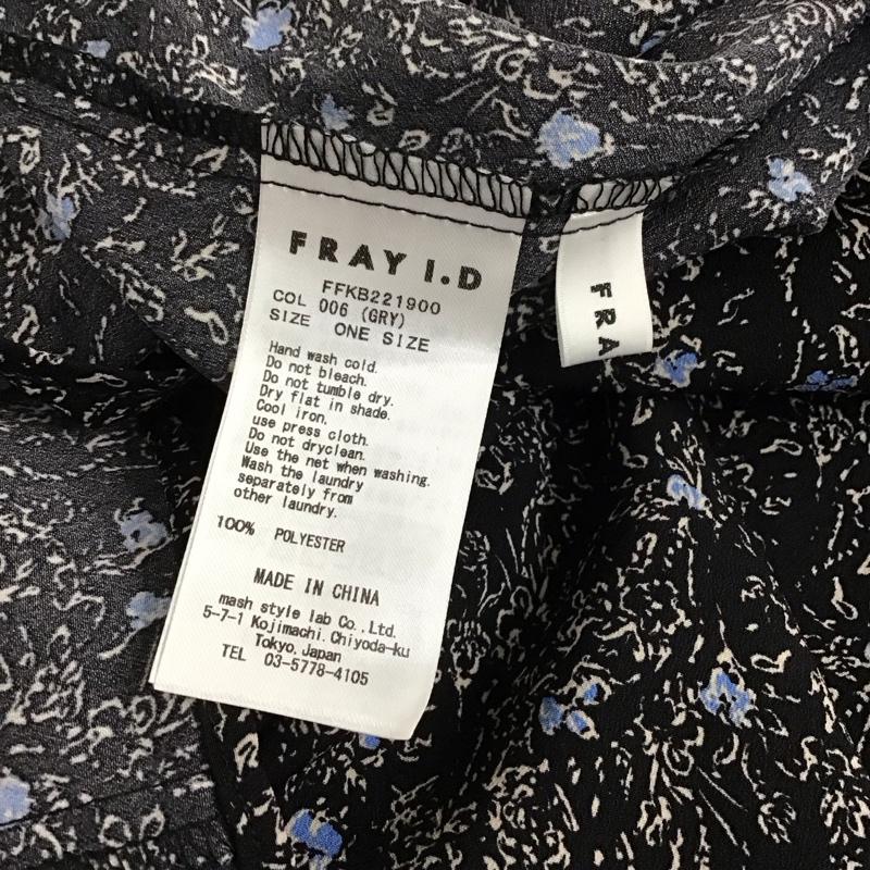 フレイ アイディー FRAY I.D ワンピース ロングスカート 長袖シャツワンピース ロングワンピース Vネック 総柄 マルチカラー / マルチカラー / レディース USED 古着 中古 10135204