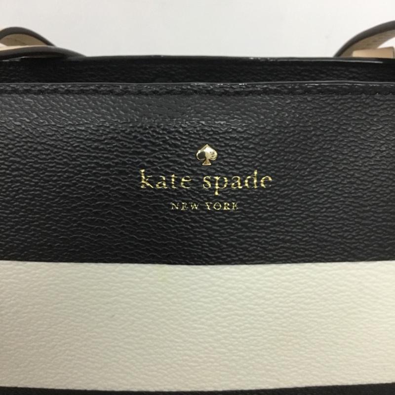 ケイトスペード Kate Spade トートバッグ トートバッグ ロゴ、文字 黒 / ブラック / X 白 / ホワイト / レディース USED 古着 中古 10138853
