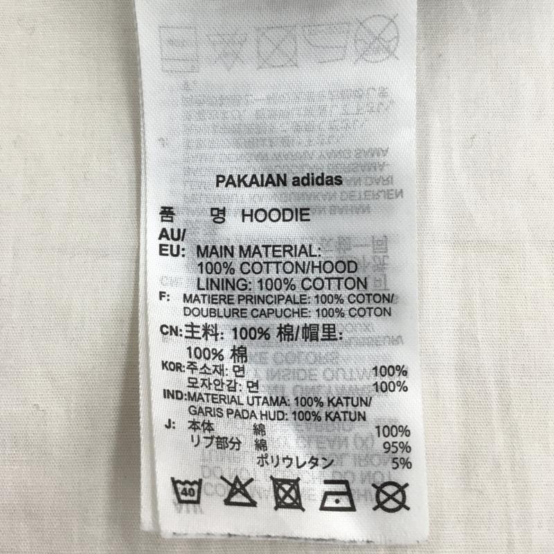アディダス adidas パーカー 長袖 adidas DU9891 LL ロゴ、文字 X 刺繍 黒 / ブラック / X 水色 / ライトブルー / メンズ USED 古着 中古 10136980