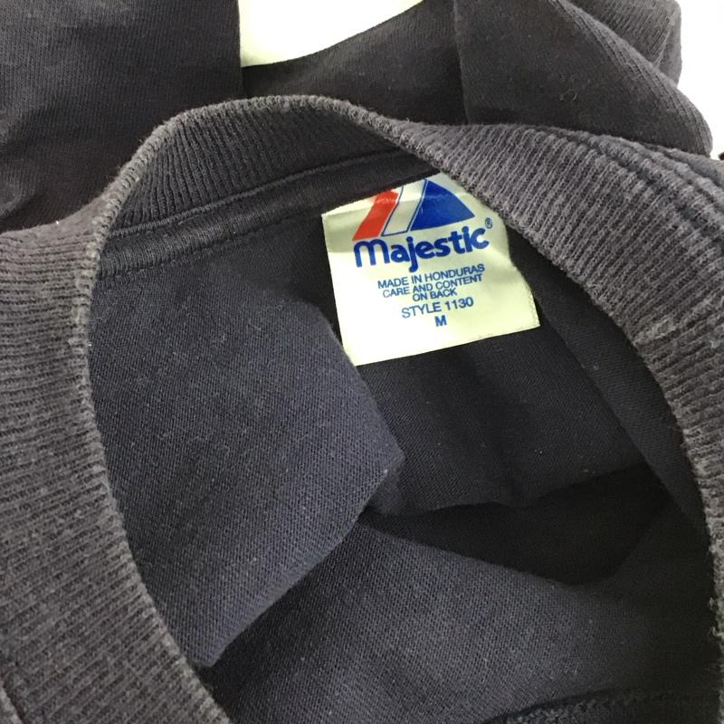 マジェスティック MAJESTIC Tシャツ 半袖 半袖カットソー プリントTシャツ クルーネックカットソー M プリント 紺 / ネイビー /  メンズ USED 古着 中古 10111150