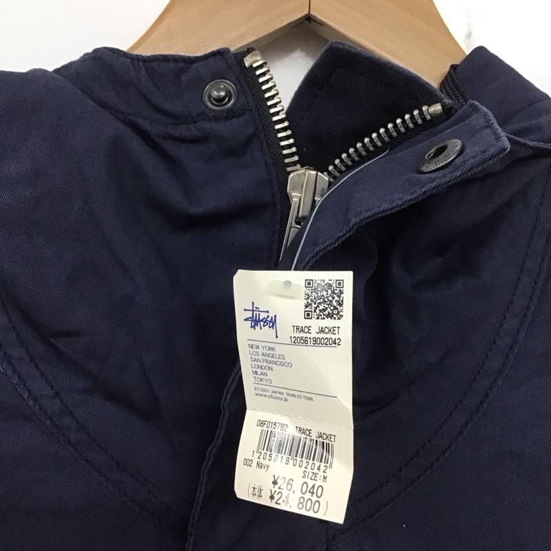 ステューシー STUSSY ジャケット、上着 ジャケット、ブレザー ジップアップジャケット パーカージャケット アウター M 無地 紺 / ネイビー / メンズ USED 古着 中古 10138710
