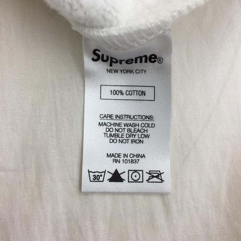 シュプリーム Supreme パーカー 長袖 19SS Shears Hooded Sweatshirt XL 白 / ホワイト / X 黄 / イエロー / メンズ USED 古着 中古 10139149