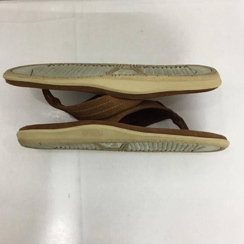 アイランドスリッパ ISLAND SLIPPER サンダル サンダル トングサンダル スエード ロゴ、文字 茶 / ブラウン / メンズ USED 古着 中古 10129095