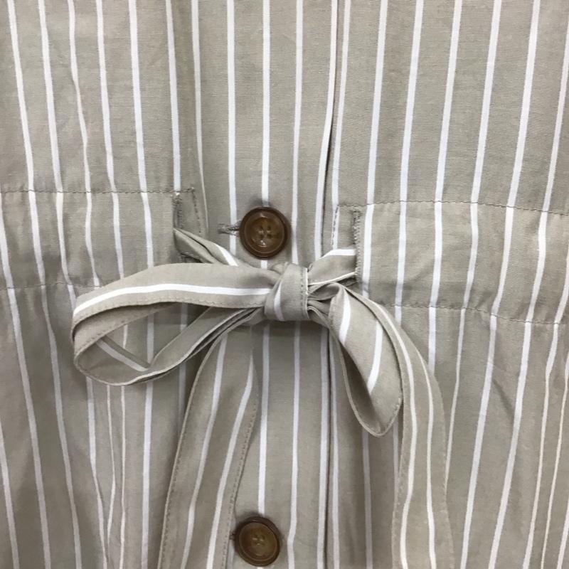 ダブルクローゼット w closet ワンピース ロングスカート FREE ストライプ 白 / ホワイト / X ベージュ / ベージュ / レディース USED 古着 中古 10133986