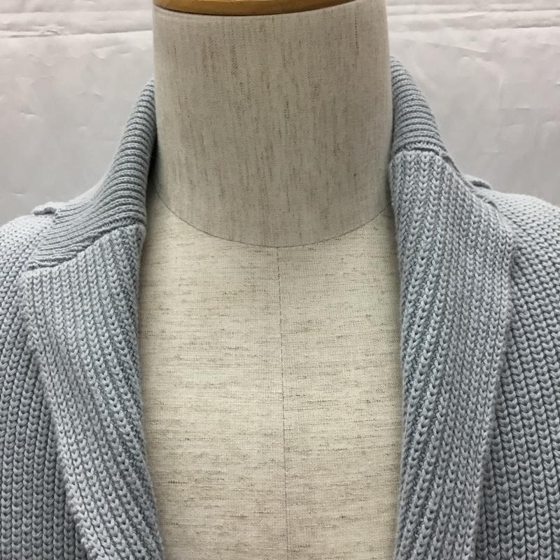 スコッチアンドソーダ SCOTCH&SODA カーディガン 長袖 長袖ニットカーディガン リブニットカーディガン 前ボタン XL 無地 青 / ブルー / メンズ USED 古着 中古 10108716