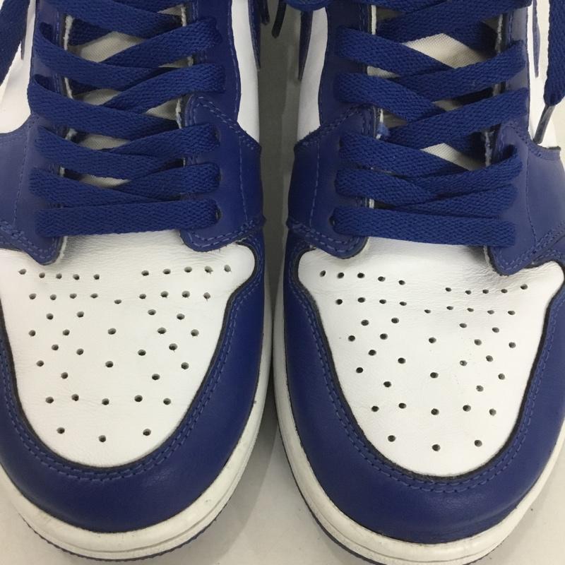 ナイキ NIKE スニーカー スニーカー 555088-127 AIR JORDAN 1 RETRO HIGH OG 28.5cm 28.5cm ロゴ、文字 白 / ホワイト / X 青 / ブルー / メンズ USED 古着 中古 10136379