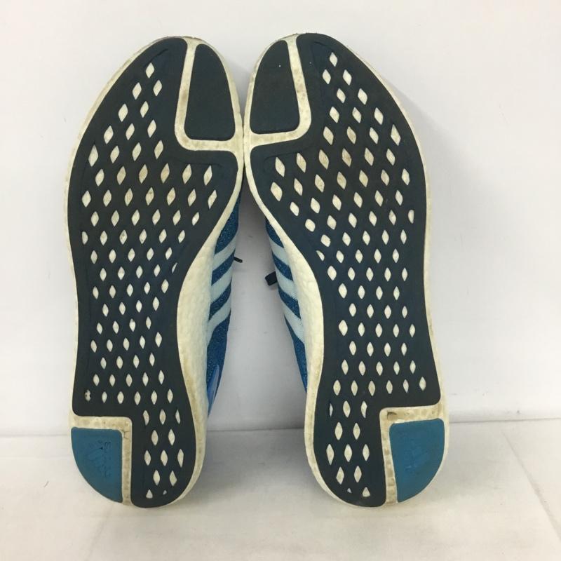 アディダス adidas スニーカー スニーカー YYA606001 ランニングシューズ 29.5cm 29.5cm ロゴ、文字 青 / ブルー / メンズ USED 古着 中古 10133901