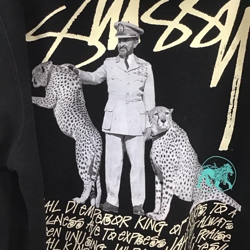 ステューシー STUSSY パーカー 長袖 長袖パーカー プルオーバーパーカー スウェット M プリント 黒 / ブラック / メンズ USED 古着 中古 10132634
