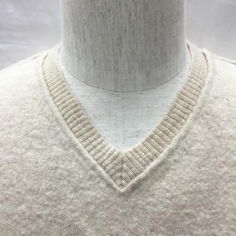 クリケット Cricket ニット、セーター 長袖 長袖ニットカットソー ニット セーター Vネックニット L 無地 ベージュ / ベージュ /  メンズ USED 古着 中古 10113358