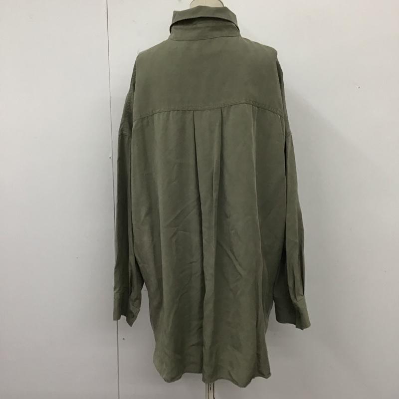 ローリーズファーム LOWRYS FARM シャツ、ブラウス 長袖 FREE 無地 カーキ / カーキ / レディース USED 古着 中古 10110254