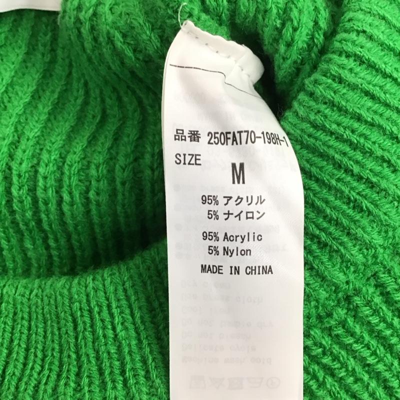 アズールバイマウジー AZUL BY MOUSSY ニット、セーター 長袖 長袖 M 無地 緑 / グリーン / レディース USED 古着 中古 10125122