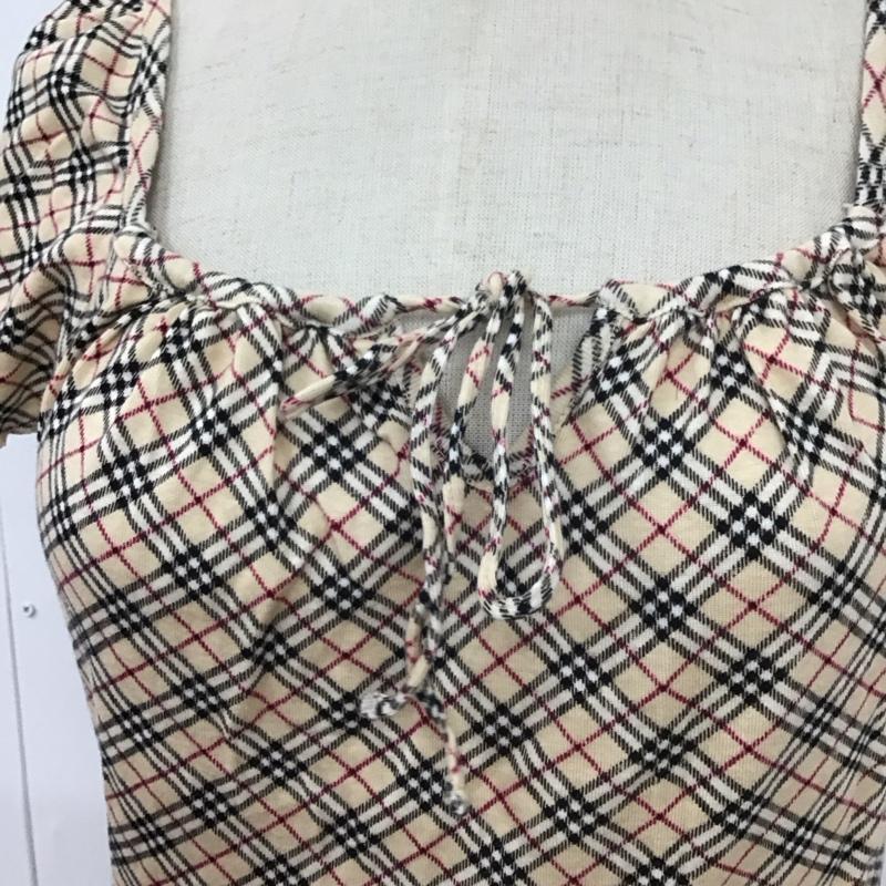 バーバリーブルーレーベル BURBERRY BLUE LABEL カットソー 半袖 半袖カットソー チェックTシャツ クルーネックカットソー M チェック マルチカラー / マルチカラー / レディース USED 古着 中古 10113813