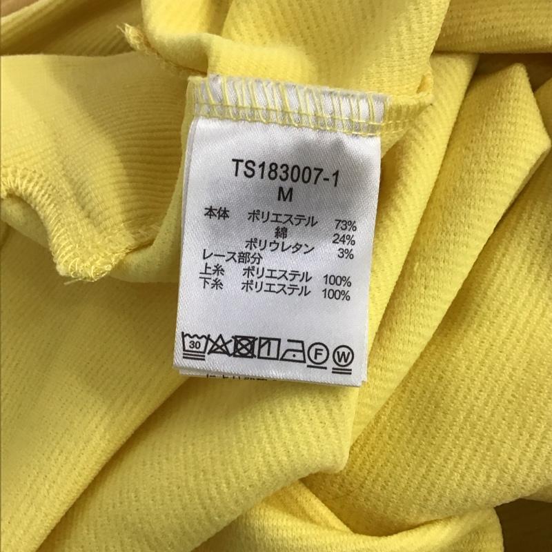 スタディオクリップ studio CLIP カットソー 長袖 TS183007-1 レース プルオーバー M 無地 黄 / イエロー / レディース USED 古着 中古 10136995