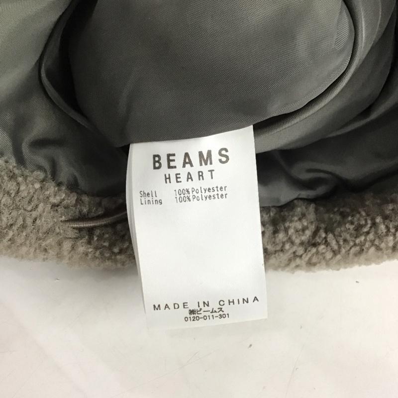 ビームス ハート BEAMS HEART ベスト ベスト ジップアップベスト フリースベスト ノースリーブ スタンドカラー 無地 灰 / グレー / レディース USED 古着 中古 10145105
