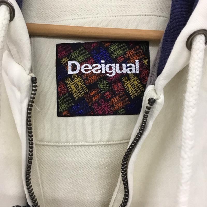 デシグアル Desigual パーカー 長袖 長袖パーカー ジップアップパーカー プリントスウェット M プリント マルチカラー / マルチカラー / メンズ USED 古着 中古 10132383