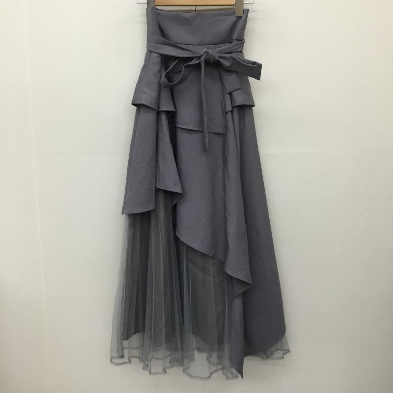 ダズリン dazzlin スカート ロングスカート M 無地 灰 / グレー / レディース USED 古着 中古 10134729