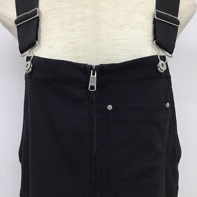 スライ SLY サロペット・オーバーオール サロペット、オーバーオール 030FSY33-3440 WOVEN WORK SALOPETTE 1 無地 黒 / ブラック / レディース USED 古着 中古 10133361