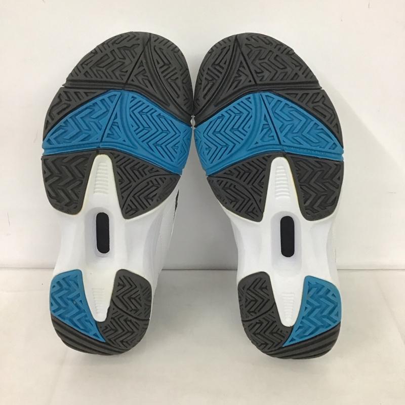 ヨネックス YONEX シューズ シューズ SHT-202 テニスシューズ 23.5cm ロゴ、文字 白 / ホワイト / X 灰 / グレー / X 水色 / ライトブルー / レディース USED 古着 中古 10135283